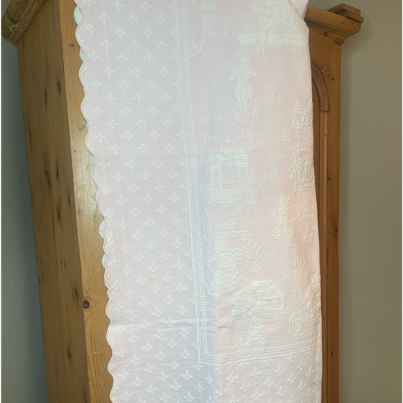 Bedding Vintage Embroidered Nursery Rhymes Coverlet Poshmark